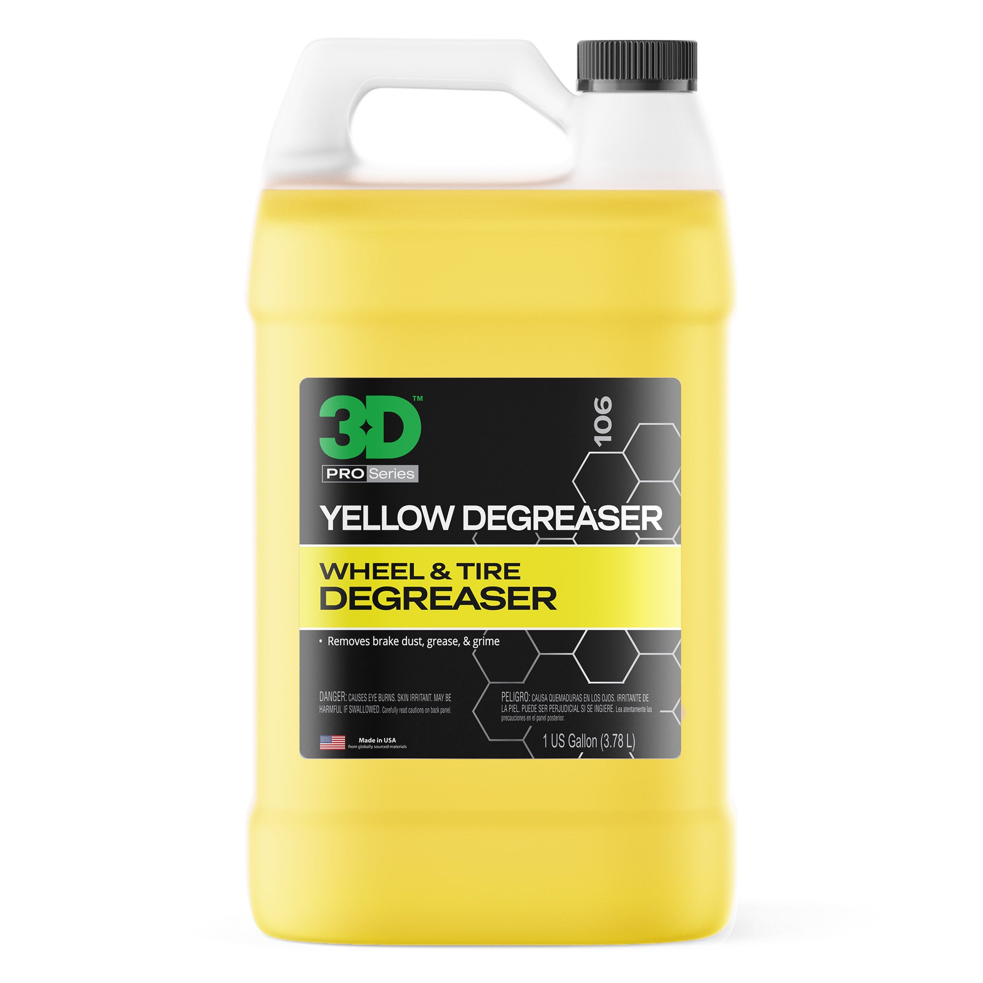 3D Yellow Degreaser – Desengrasante Concentrado para Aros y Neumáticos