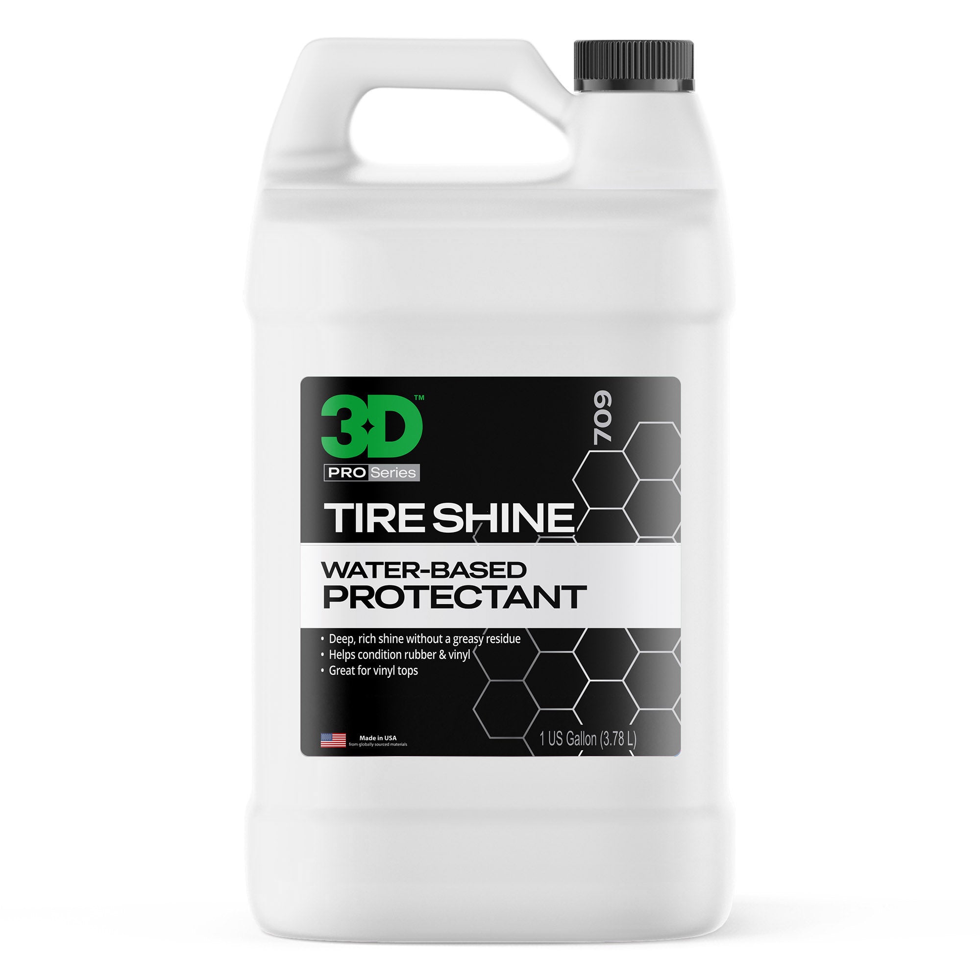 3D Tire Shine – Protector Versátil Base Agua (No Grasoso)