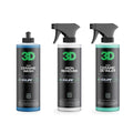 Kit mantenimiento del cerámico: shampoo GLW Ceramic Wash, removedor de hierro GLW Iron Remover y GLW SiO2 Ceramic Detailer, de 16 oz